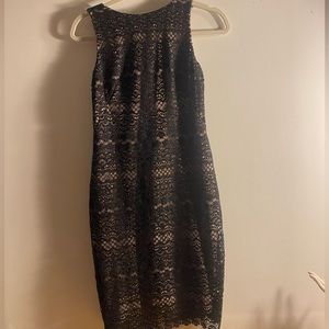 Ralph Lauren 2P black eyelet patterned dress